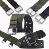 Tactical Outdoor Waist Belt Double Pin Buckle Sport Waist Strap Wide Elastic Belt for Training Hiking Working Daily Casual Wear High Quality