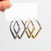 2pair Gold Sliver Color Square Hoop Earrings for Women Punk Geometric Huggies Earing Bijoux Hip Hop Party Jewelry Set Trend Gift