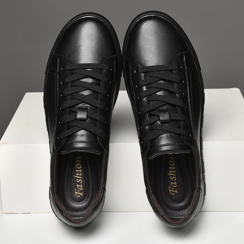 Fashion Men Genuine Leather Sneakers Lace Up Spring Autumn Casual Shoes Autumn Cowhide Men Shoes Outdoor Fashion Men Sneakers