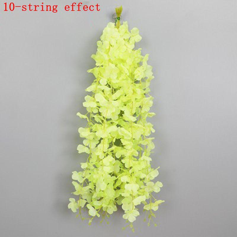 5/10/20Pcs 60cm Artificial Wisteria Hanging Flower Garland Silk Flower Vine for Wedding Party Home Garden Flower Wall Decor