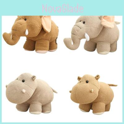 Realistic Hippo And Elephant Plush Toys For Kids' Birthday Gifts
