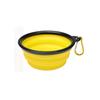1000ml Collapsible Dog  Folding Silicone Bowl Pet Outdoor Travel Portable Puppy Food Container Feeder With Carabiner