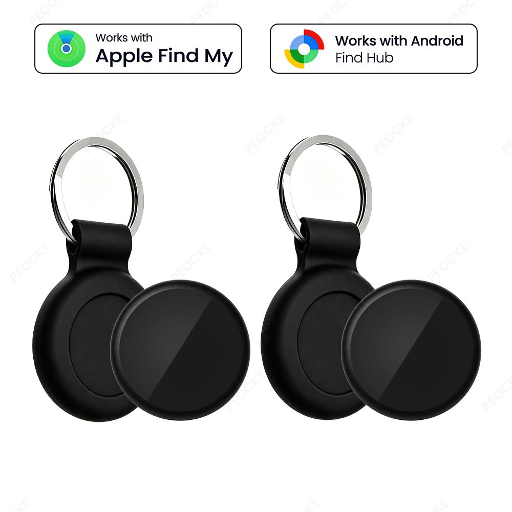 Dual System Smart Location Tag Alternative To AirTag Anti-Lost Bluetooth GPS Tracker Works with Apple Find My Google Find Hub