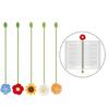 5 Pcs Knitted Daisy Book Markers Reading Bookmarks Crochet Flowers Page Markers Lovely Bookmarks for Book Lover
