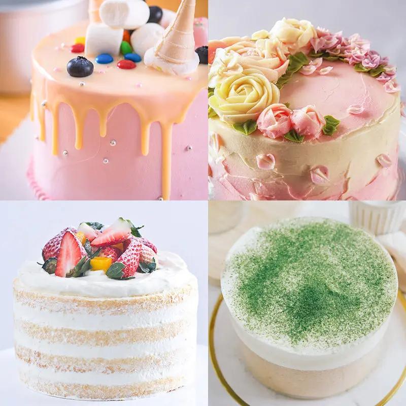 6/8/10 Inch Heightened Cake Mould Deepened Anode Removable Bottom Mold Baking Tool Cylindrical Cake Baking Tray Bakery Tools