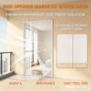 Magnetic Screen Door, Side-Opening Double-Sided Magnetic Screen Door, Insect Screen, Polyester Mesh, High-Density Breathable Screen—White