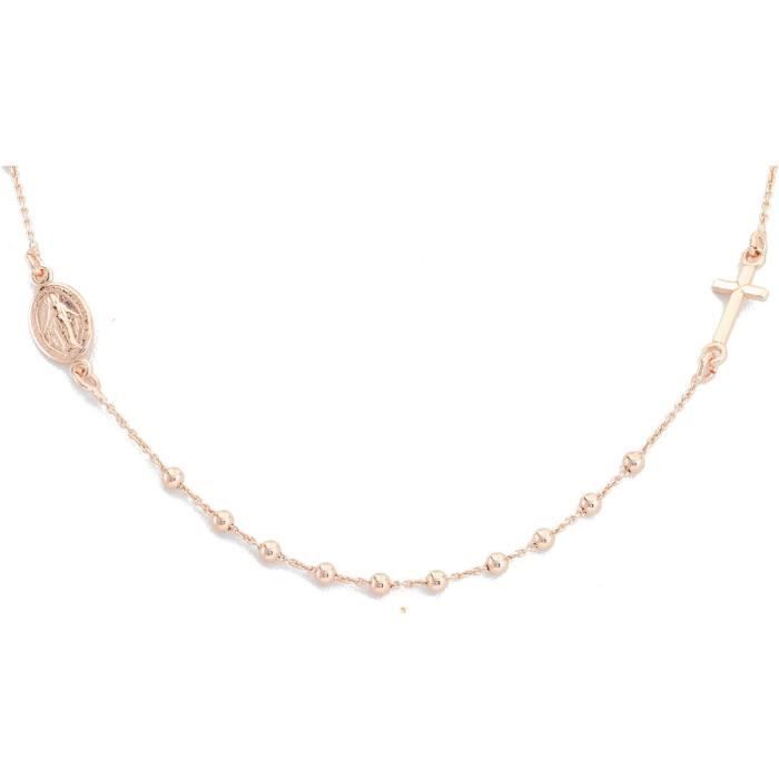 Collier - AMEN - CROR25 - Argent 925 - Rosé - 49 cm