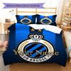 Club Brugge KV Custom Name Pattern Bedding,Quilt Set Quilt Cover Pillowcase Home Birthday Gift(1 * Duvet Cover + 2 * Pillowcase, Without Core)