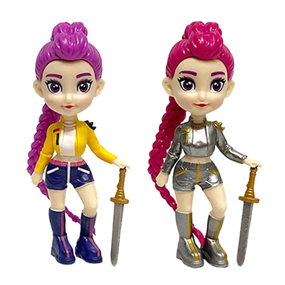 Kpop Devil Hunter Anime Figures PVC Model Table Cute Girl Action Figures Toys for Gift Collect Figure Doll Kids Christmas Gifts