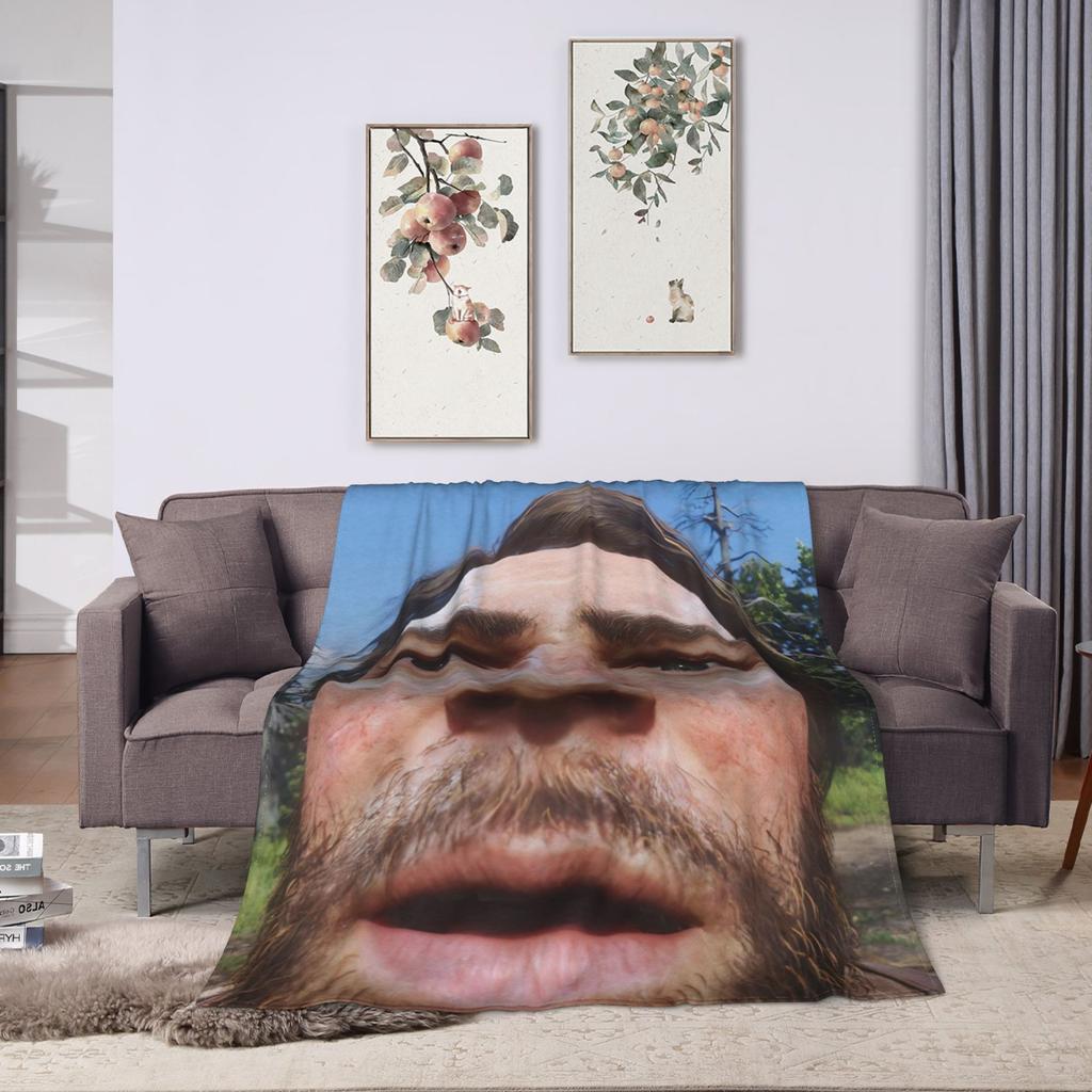 Arthur Morgan Red Dead Redemption Super Zacht Dekentje Esthetische Woondecoratie Flanellen Bedsprei Bank Bed Cover