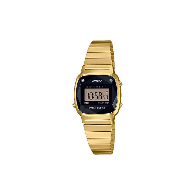 

Casio VINTAGE Series-L Digital Display STANDARD LCD Square Dial Waterproof Sports Quartz Watch Quartz Movement Stainless Steel Strap LA670WGAD-1