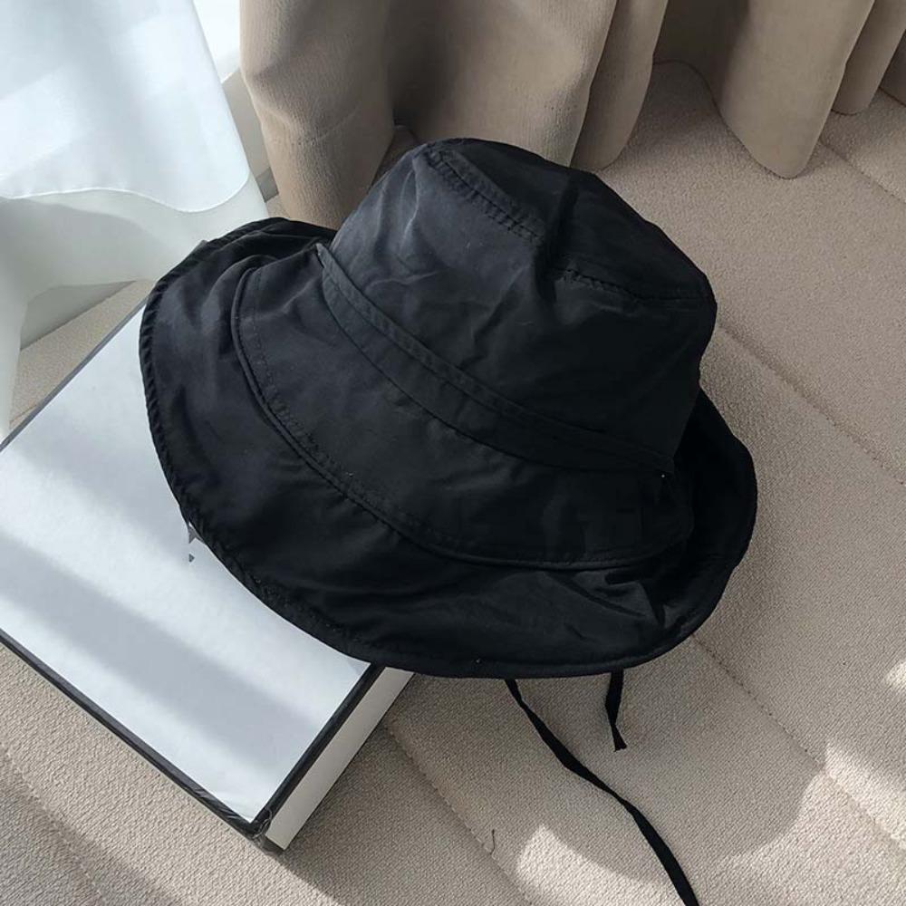 Pleasantly Cool Quick Drying Fisherman Hat Windproof Rope Foldable Basin Cap  Summer