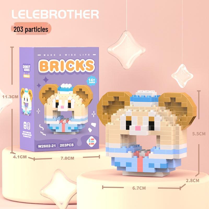 Compatible Lego Micro Building Block Cartoon Figurines - Children's Educational Desktop Toys