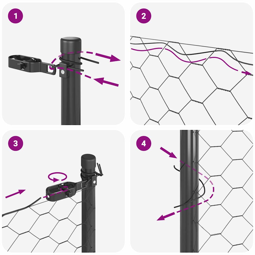 Ground Fix Welded Wire Fence 25 x 1.6 m (W x H)