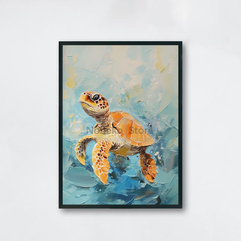 Cute Baby Animal Nursery Posters Cute Wildlife Prints Canvas Oil Painting Woodland Wall Art Pictures Home Kids Room Decoration
