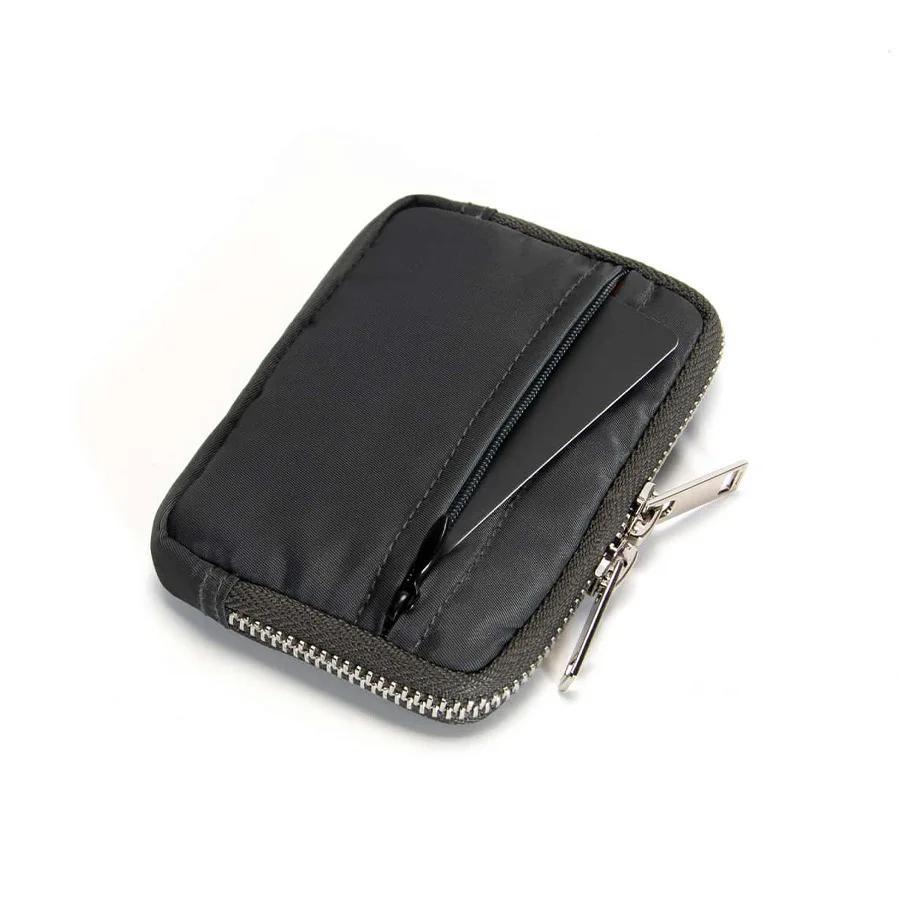 Men Wallet Earbuds Storage Bag Credit Card Holder Case for Boys Girls Journey Bank Card Organizer Zipper Coin Purse