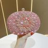 Borsa da Sera Girasole Diamante d'Acqua Pochette Lussuosa con Perline per Eventi Formali