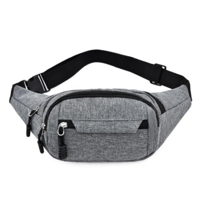 Unisex Fitness Training Sports Waist Bag Oxford Cloth Casual Waist Bag Thin Fit Running Sports Mobile Phone Bag