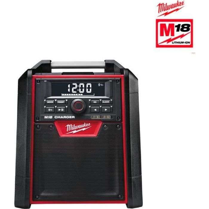 Radio de chantier - MILWAUKEE - M18 RC-0 - Noir - Sans batterie - Radio fonctionnelle