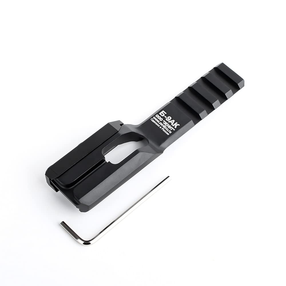 WADSN B-9AK Type Rail Offset Mount for Klesch 2P 2U M300, M600, X300, and X400 Flashlights, Extension Base, Compatible with 20mm Rails