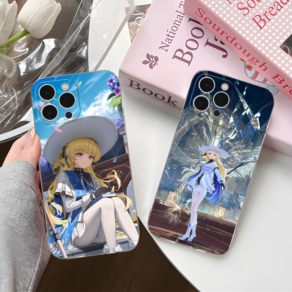 Wuthering Waves Phoebe Phone Case for iPhone 17 16 15 14 13 12 11 X XR XS Air Pro Max Plus Mini Clear Colorful Cover Pretty