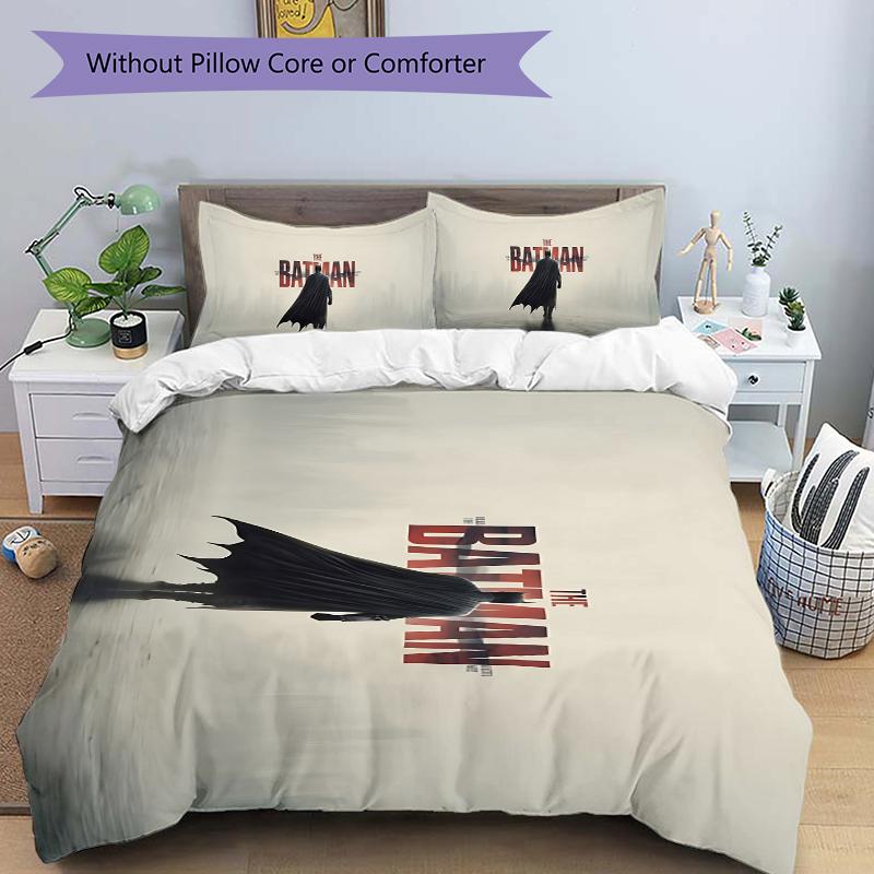 Batman Dark Knight Returns Printed 3pcs Bedding Set Soft Microfiber 1 Duvet Cover And 2 Pillowcases Home Bedroom Decor Xmas Gift K1823