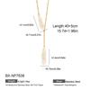 European & American Gold-Plated Stainless Steel Baroque Freshwater Pearl Necklace - Light Luxury, High-End, Non-Fading
