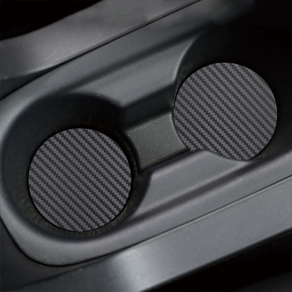 

2PCS Car Coaster Pads Water Cup Holder Non-Slip Mats For Kia JAC Land Rover Lexus Lancia Jeep Isuzu Infiniti Lifan Accessories