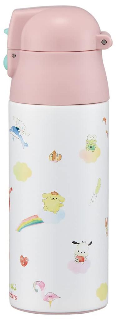 Skater Mug Insulated Stainless Steel Water Sanrio Characters X Akiko Sanrio Bottle, 360ml, Bottle, Obuchi, SDPC4-A