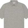 Fear of God Essentials SS21 Kurzarm Polo Unisex Poloshirts Dunkel-Melange-Haferflocke FOG-SS21-615