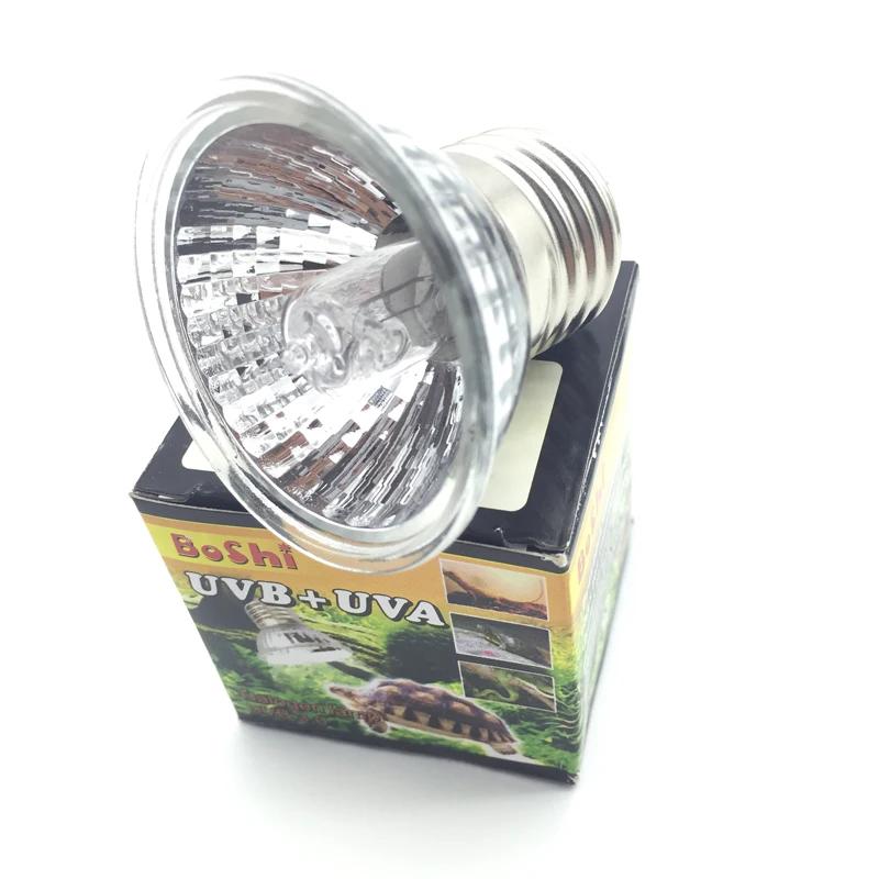 25/50/75W Reptile Lamp Bulb Amphibians Lizards Turtle Basking UVA+UVB 3.0 Light Bulbs Heating Lamp Temperature Controller 1Pc