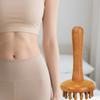 Natural Wood Multi-Functional Massage Comb - Scalp Head Massager with Circular Teeth for Body Guasha Scraping Therapy