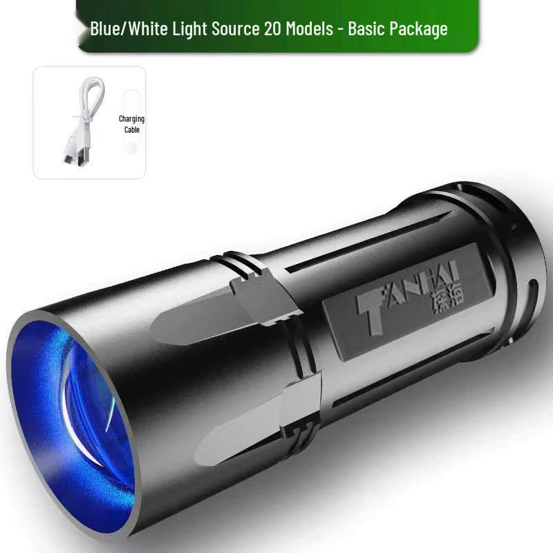 Four-Light Super Bright Fishing Lamp with Blue & Purple Light Laser Xenon Cannon