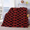 One Piece Flannel Blanket Soft Plush Warm Lightweight Throw for Bed Sofa Couch Cozy Winter Travel Home Decor Gift Idea -QJY