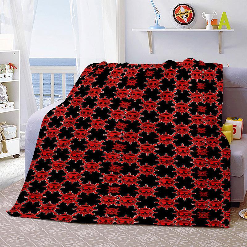 One Piece Flannel Blanket Soft Plush Warm Lightweight Throw for Bed Sofa Couch Cozy Winter Travel Home Decor Gift Idea -QJY