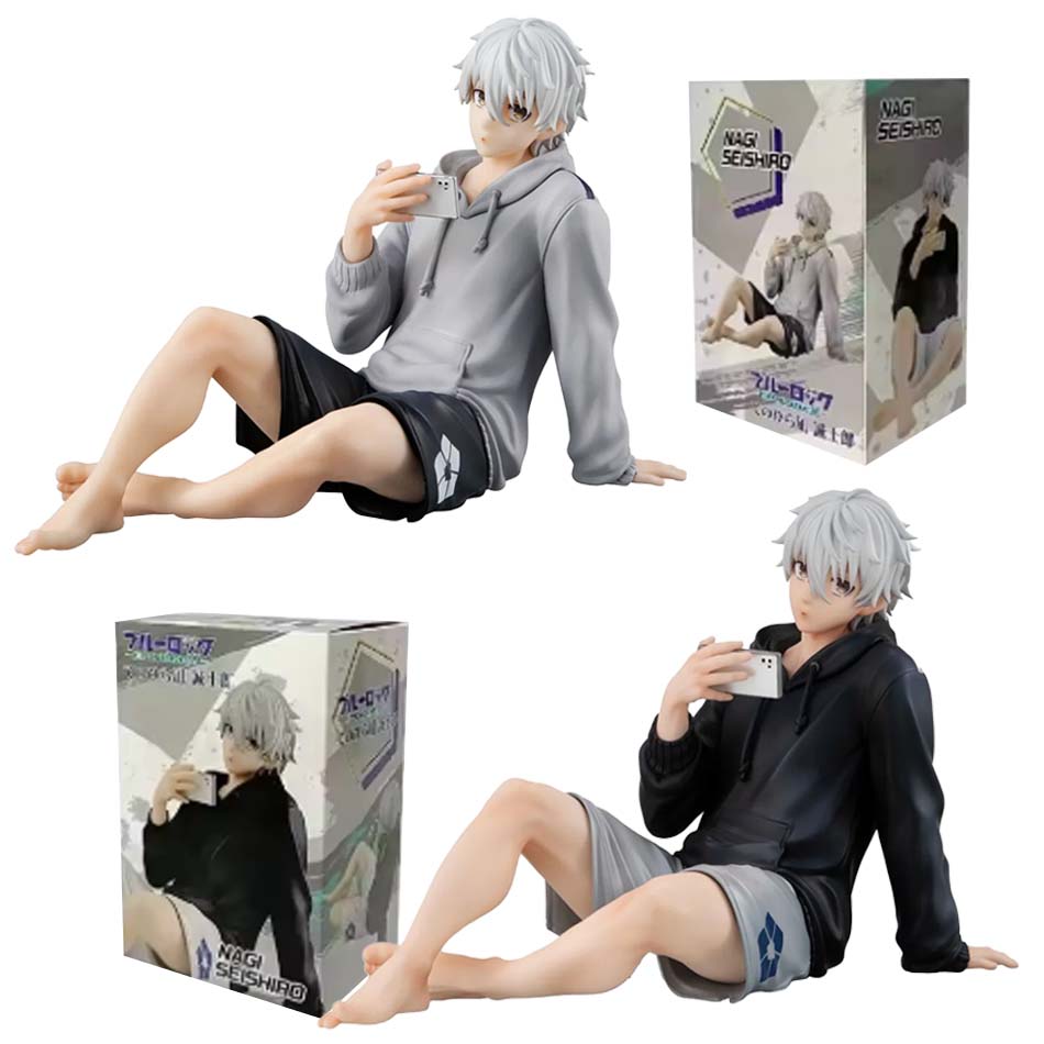 Nieuwe Blue Lock Actiefiguren Nagi Seishiro Anime Figuur Zittend Figuurtje Pvc Verzamelschaalmodel Kinder Poppen Speelgoed Cadeau