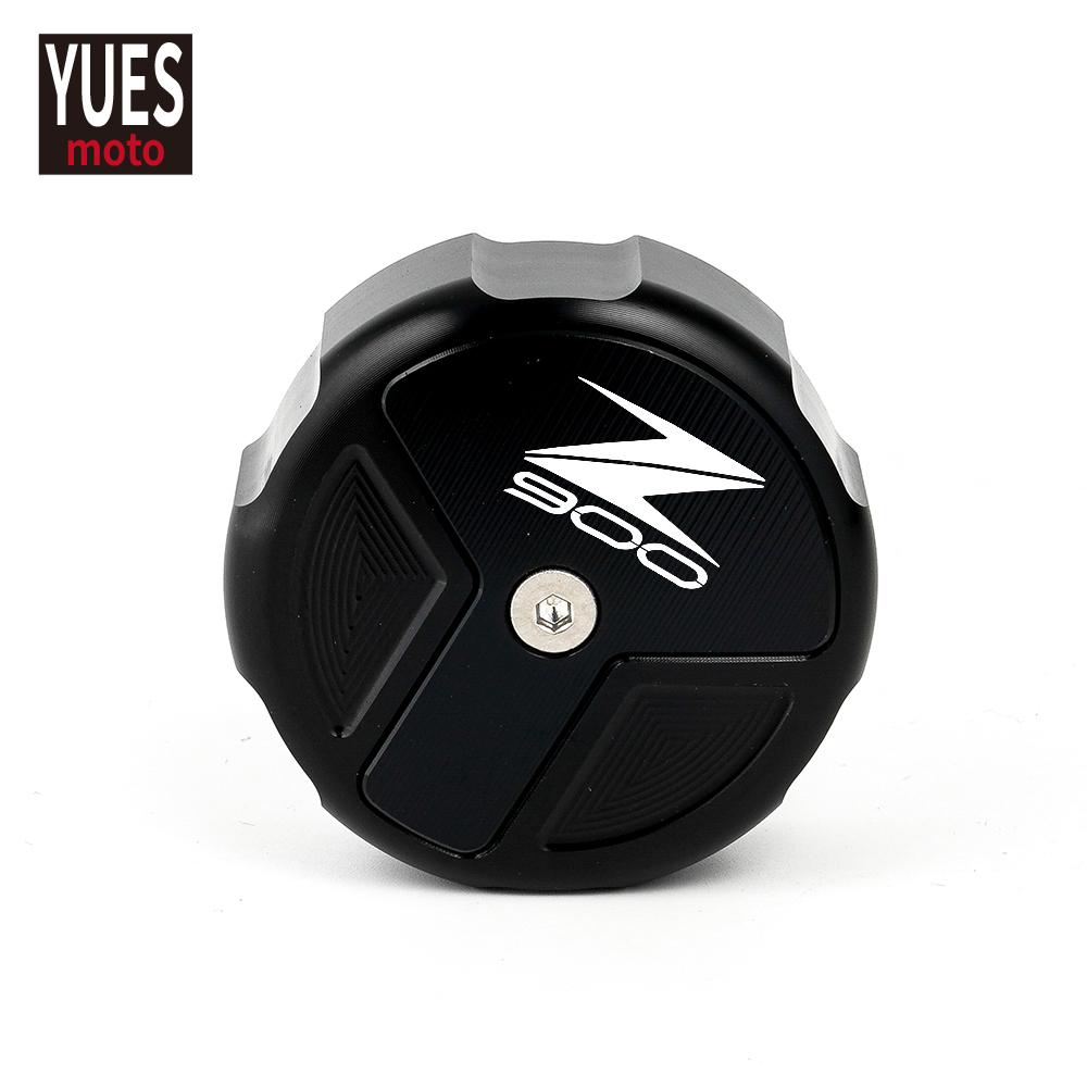 Motorcycle Accessories CNC Rear Brake Fluid Cylinder Master Reservoir Cover Cap For Kawasaki Z900 RS 2018