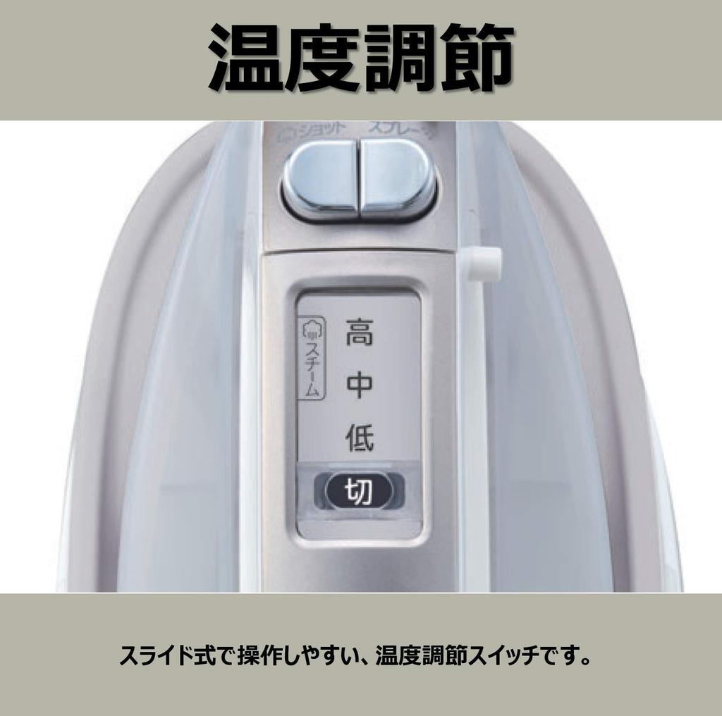 Hitachi Steam Iron Cordless Temperature Steam with Case S Platinum High/Medium CSI-305