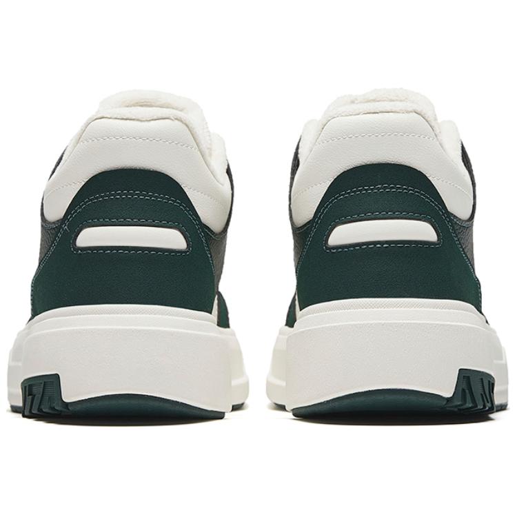 Anta Fleece Lined Comfortable Non Slip Wear Resistant Mid Top Sneakers Men Sneakers White Green 112448920-1
