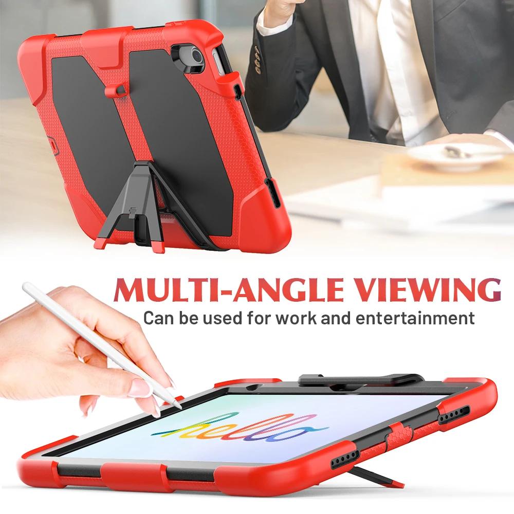 Kickstand Case for iPad 10th 2022 10.2inch iPad 8th 7th Gen 2020 Mini 46 Shock Dirt Proof Silicone Rugged Stand Cover Hard Case