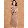 Kebeier Elegant Snowflake Velvet Two-Piece Skirt Set