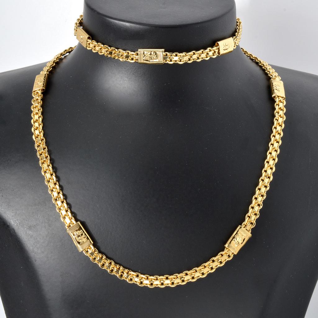 ZEADear Zirkónové Súpravy Dubaj 18K Zlatom Plátovaná Článková Reťaz Hip Hop Štýl Pánsky Choker Náhrdelník a Náramky 2024 Trendy Nový Párty Darček