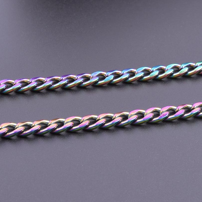 45/50/60/70/80/90cm Long Stainless Steel Cuban Link Chain Necklaces For Women Men Accessories Punk Fashion Choker Jewelry Collar