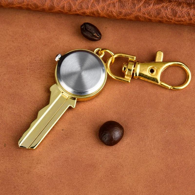 Taschenuhr Schlüsselanhänger Anhänger Schlüssel Vintage Uhren Ringclip Krankenschwester Anhängerkette Männer Vater Frauen Quarz Skulpturiert Geschenke Hängend