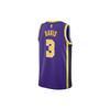 Jordan NBA Anthony Davis No. 3 Lakers Basketball Quick-Dry Fan Vest Men Tops Purple CV9481-511