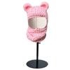Cartoon Hooded Hat Winter Knit Balaclava Hat for Women Men Keep Neck Warm Hat Cold Weather Cycling Hiking Supplies