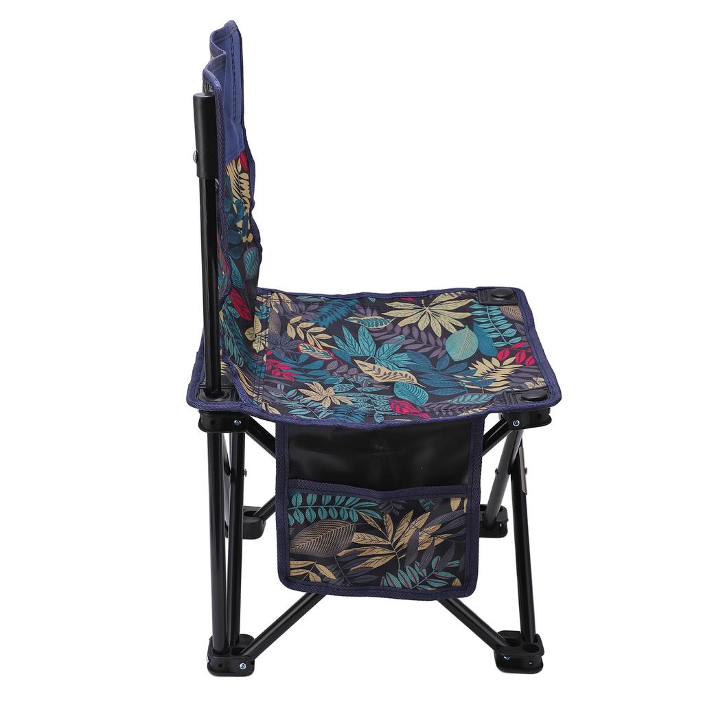 כיסא מתקפל נייד עמיד למים מונע החלקה נושא משקל רב כיסא קמפינג חיצוני לדייג חוף מייפל כחול