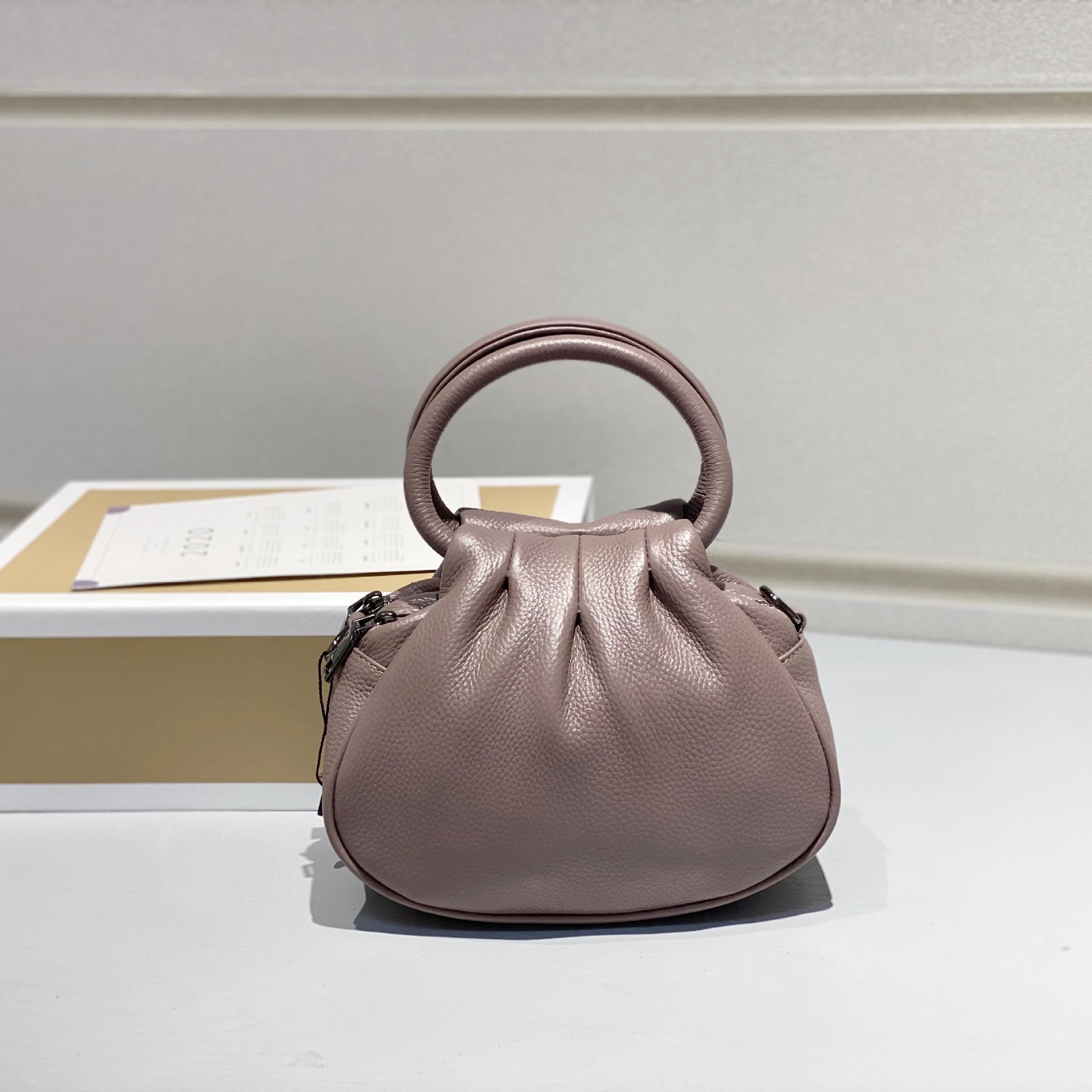 2025 Women s Cloud Bag: Genuine Cowhide Leather Handbag with Dumpling Design 24x11x17 cm