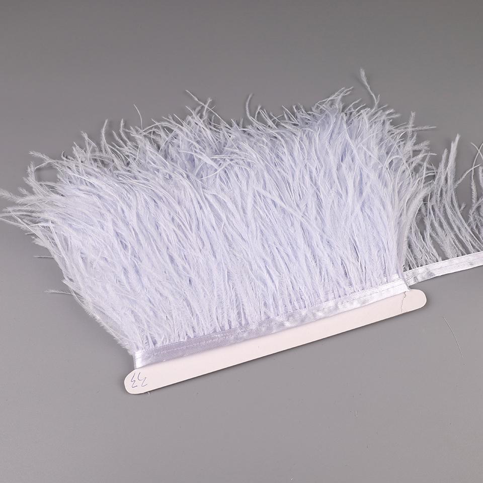 Feather10-15cm Ostrich Feathers Trim Plumes Ribbon Selvage For DIY Wedding Dress Decoration Handiwork Crafts Accessories
