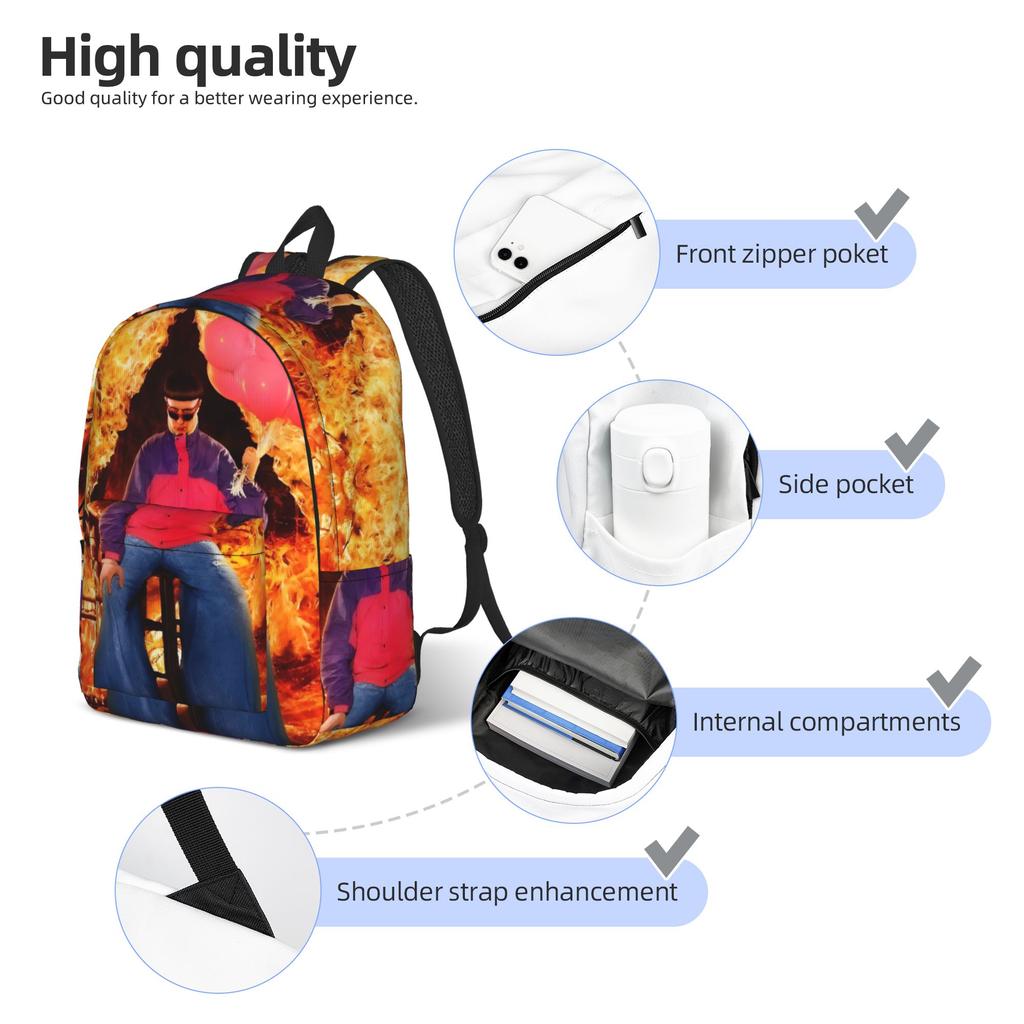 RIP Oliver Tree 1993-2026 Cool Backpack Outdoor Student Work Daypack for Men Women Laptop Shoulder Bag